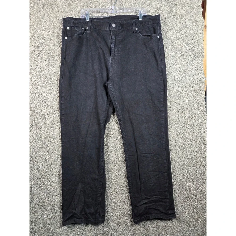 Levi's 541 Athletic Taper Jeans‎ Mens 42x30 Black Denim Western Street Workwear